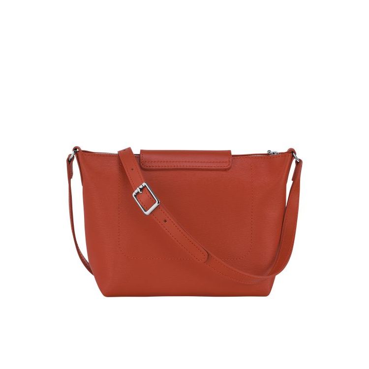 Longchamp Terracotta Canvas Crossbodytassen Oranje | 736580-COQ