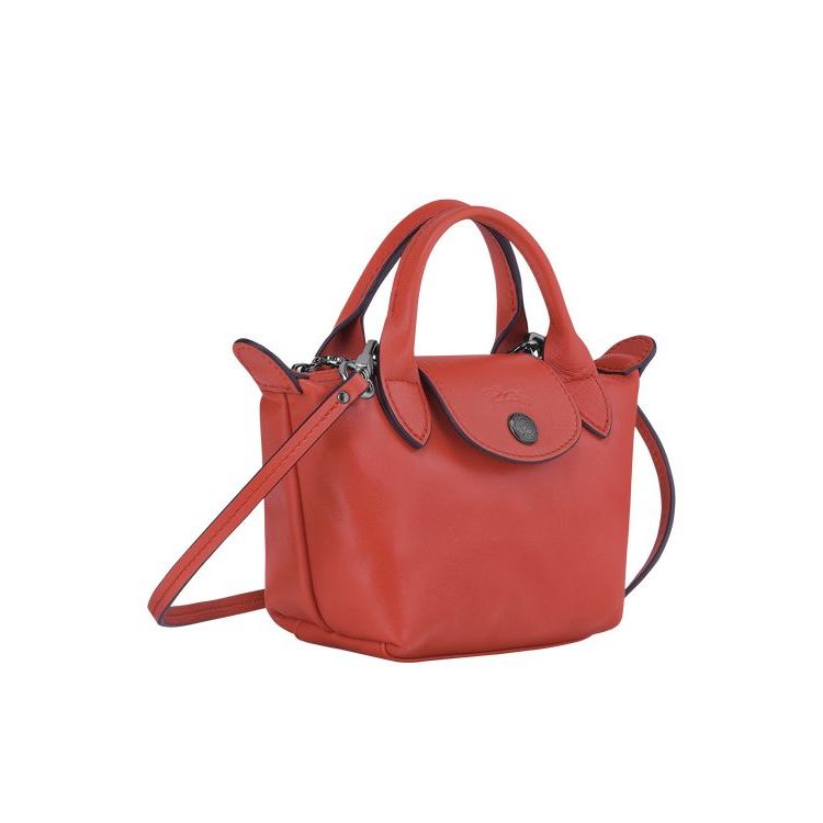 Longchamp Terracotta Leren Crossbodytassen Oranje | 012985-SWX