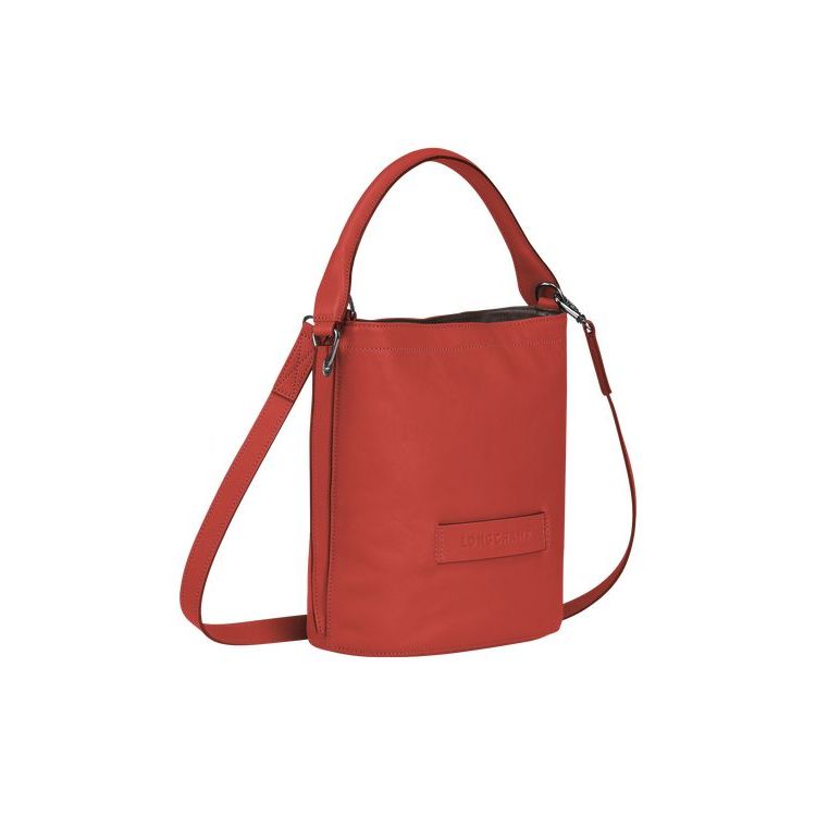 Longchamp Terracotta Leren Crossbodytassen Oranje | 067591-DGT