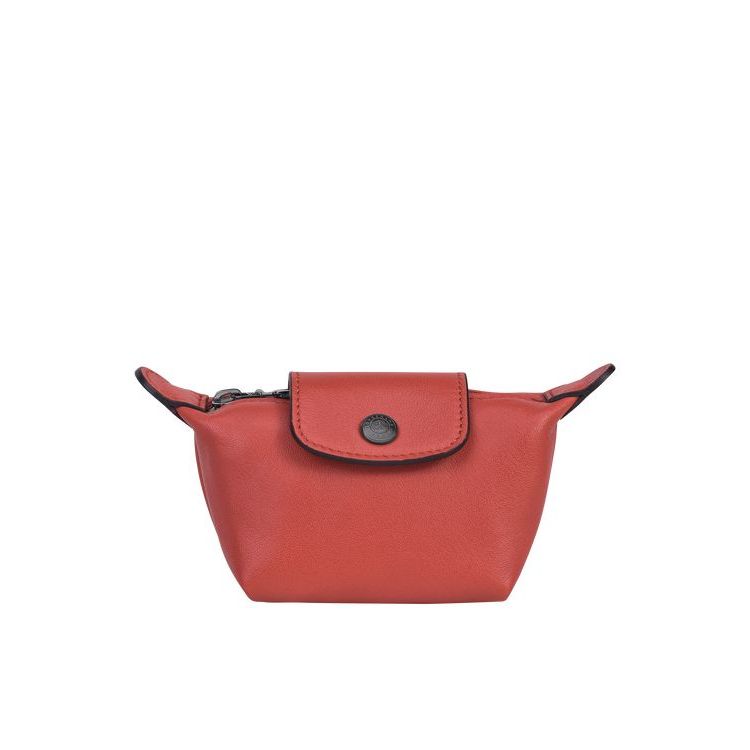 Longchamp Terracotta Leren Kaarthouder Oranje | 824710-SCE