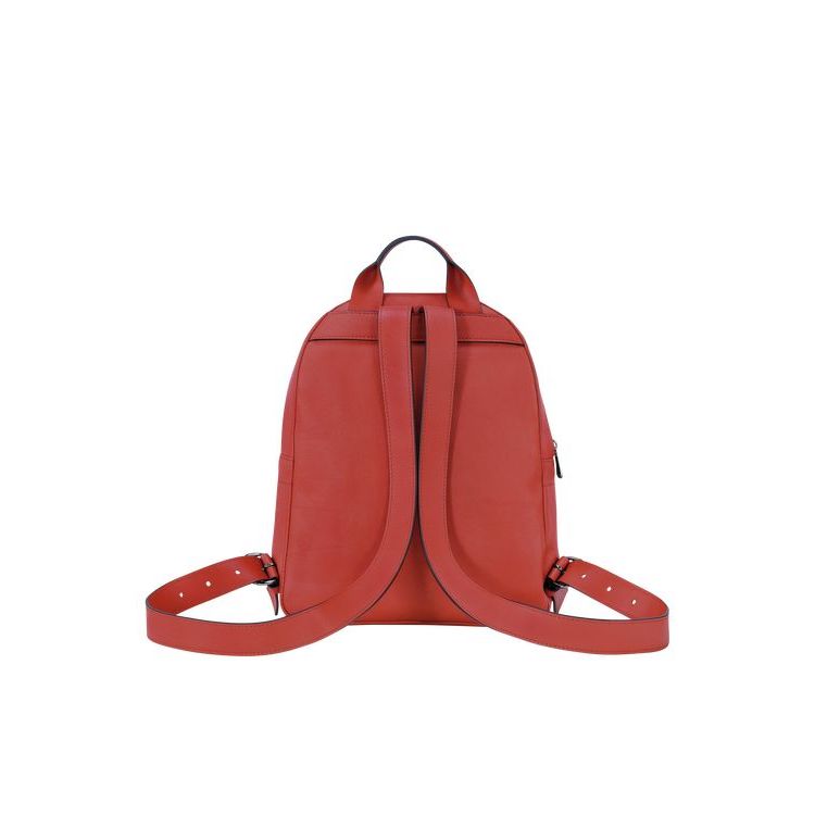 Longchamp Terracotta Leren Rugzak Oranje | 506314-WEV