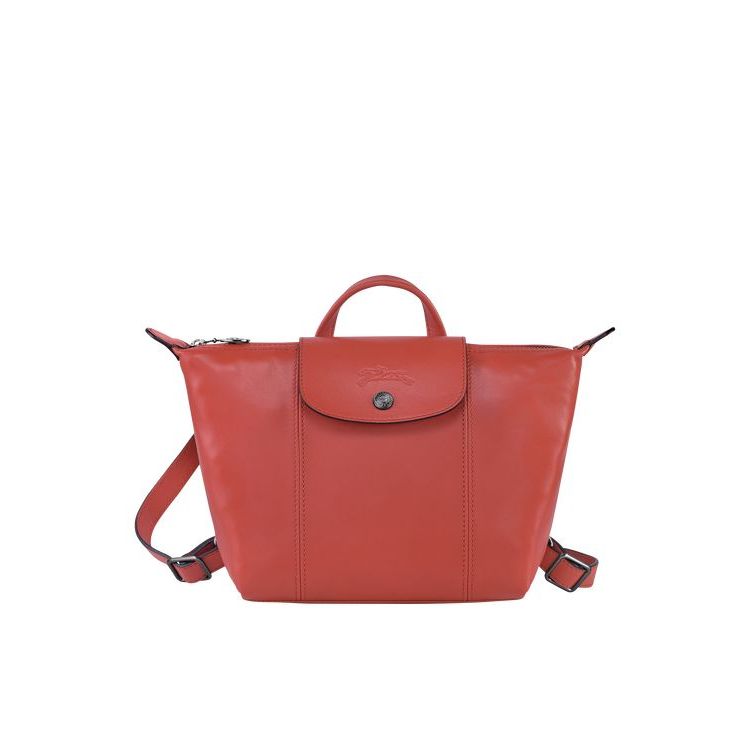 Longchamp Terracotta Leren Rugzak Oranje | 519603-HDQ