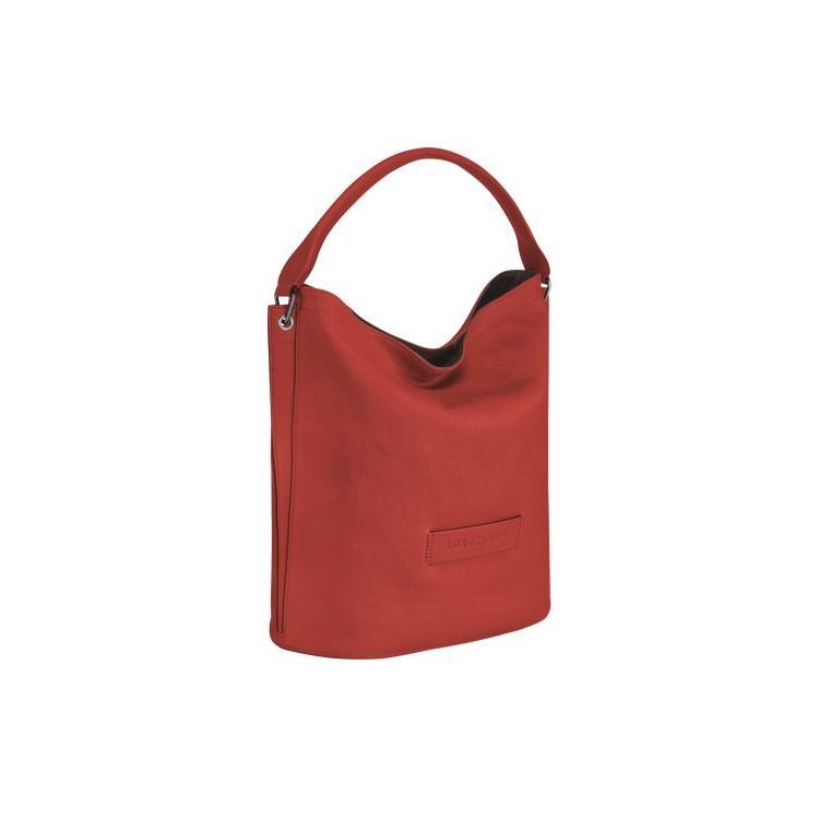 Longchamp Terracotta Leren Schoudertassen Oranje | 209357-GTP