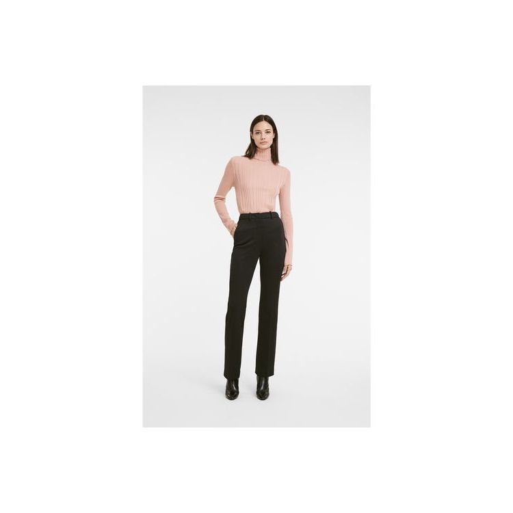 Longchamp Trousers Synthetisch Fibres Broek Zwart | 613489-QGN