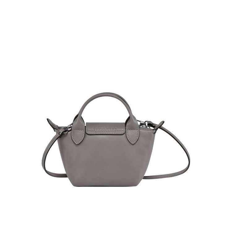 Longchamp Turtledove Leren Crossbodytassen Grijs | 619475-TQZ