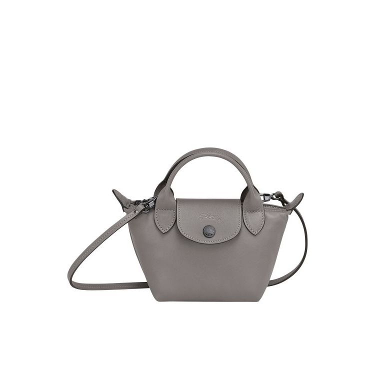 Longchamp Turtledove Leren Crossbodytassen Grijs | 619475-TQZ