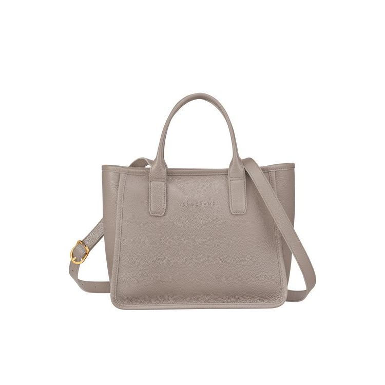 Longchamp Turtledove Leren Handtas Grijs | 068153-SNG