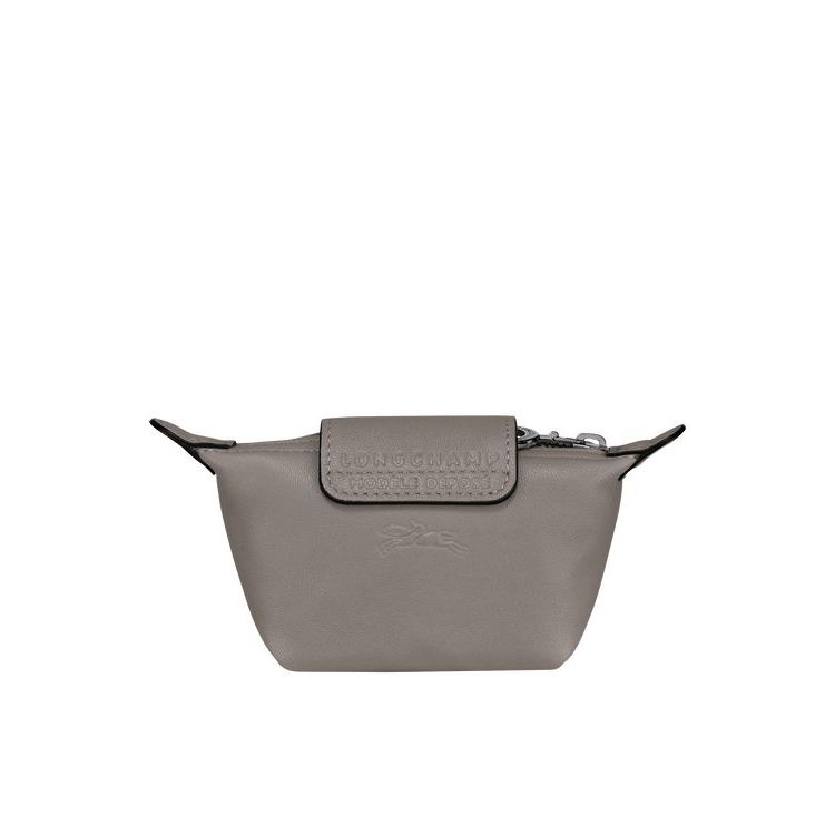 Longchamp Turtledove Leren Kaarthouder Grijs | 193685-GBW