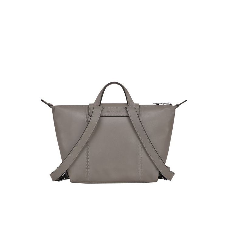 Longchamp Turtledove Leren Rugzak Grijs | 167309-MZF