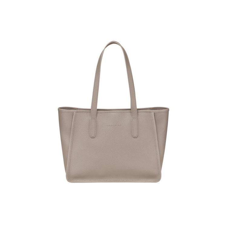 Longchamp Turtledove Leren Schoudertassen Grijs | 357904-OIU