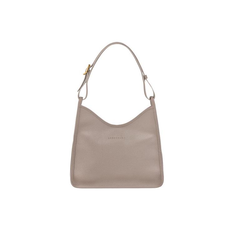 Longchamp Turtledove Leren Schoudertassen Grijs | 610375-CGD