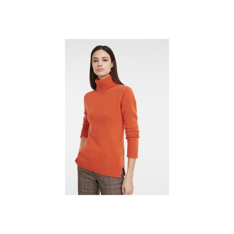 Longchamp Turtleneck Trui Wol Blouse Oranje | 380752-FYD