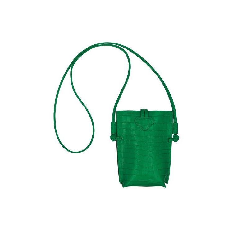 Longchamp With Kanten Leren Hoesje Groen | 248956-LAJ