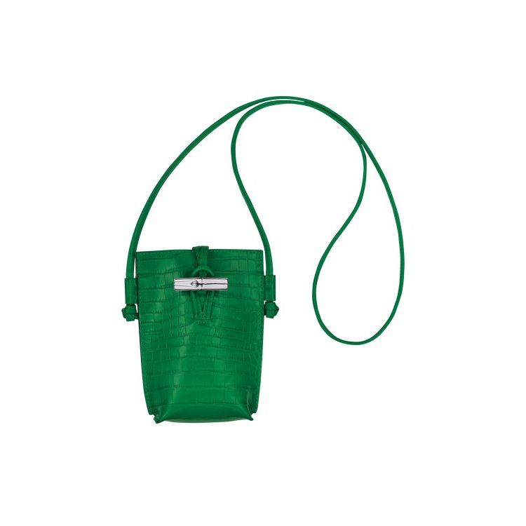 Longchamp With Kanten Leren Hoesje Groen | 248956-LAJ