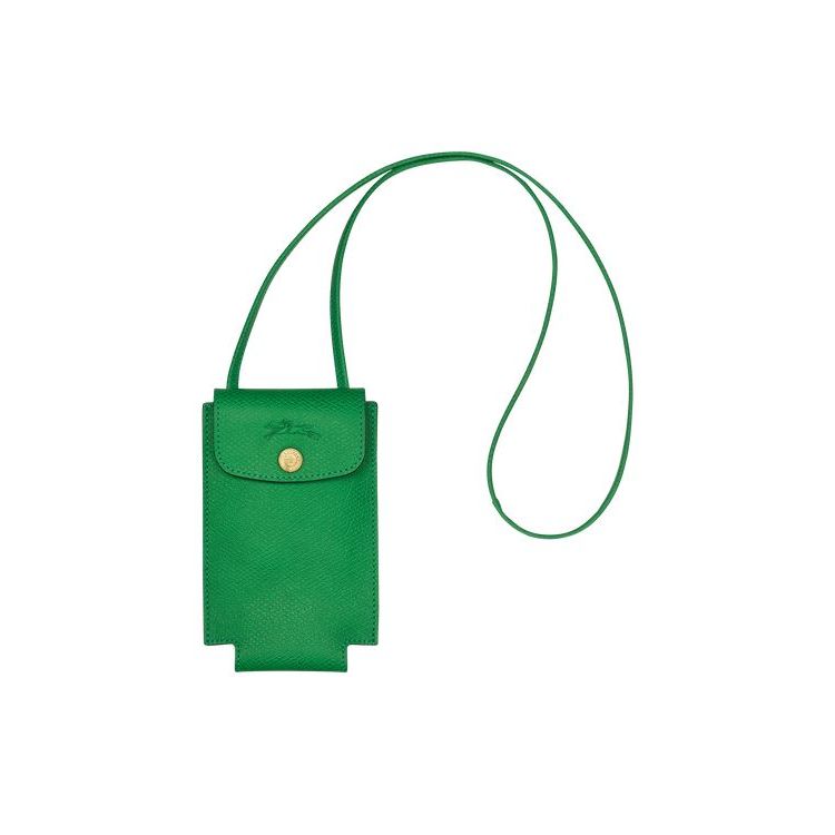 Longchamp With Kanten Leren Hoesje Groen | 357964-HWX