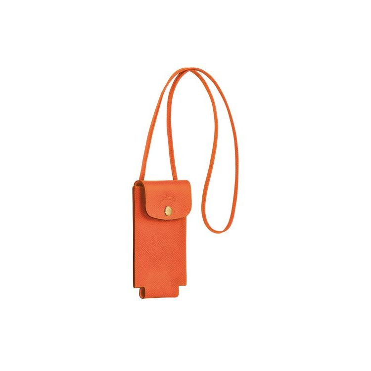 Longchamp With Kanten Leren Hoesje Oranje | 147368-ZQK