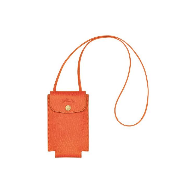 Longchamp With Kanten Leren Hoesje Oranje | 147368-ZQK