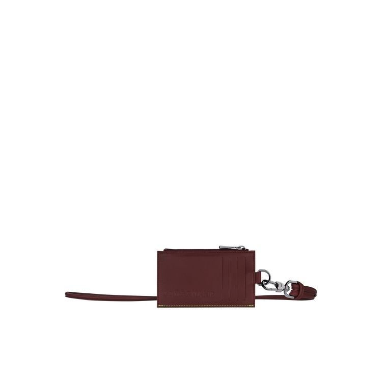 Longchamp With Necklace Leren Kaarthouder Rood | 074153-ZOV