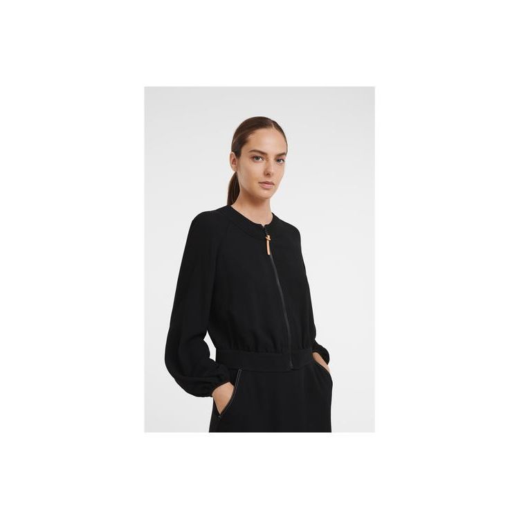 Longchamp Wol Blouse Zwart | 321590-IRL