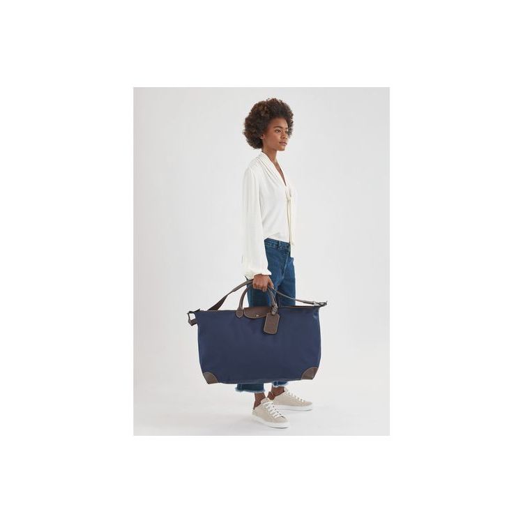 Longchamp Xl Canvas Reistas Blauw | 203578-IUL