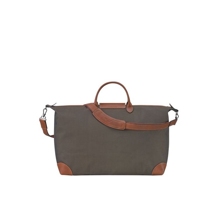 Longchamp Xl Canvas Reistas Bruin | 206478-VOI