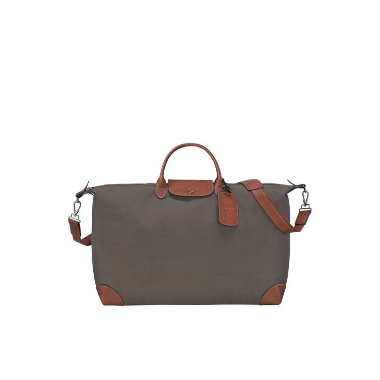 Longchamp Xl Canvas Reistas Bruin | 206478-VOI