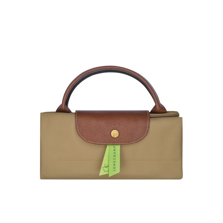 Longchamp Xl Desert Recycled canvas Reistas Khaki | 613807-FPH