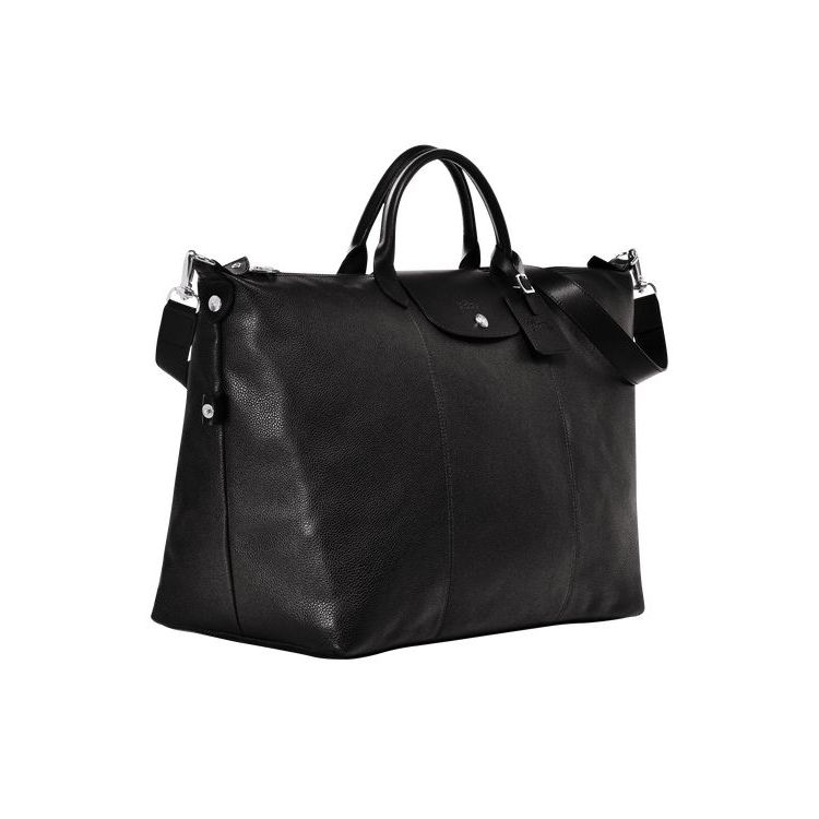 Longchamp Xl Leren Reistas Zwart | 214680-DOT