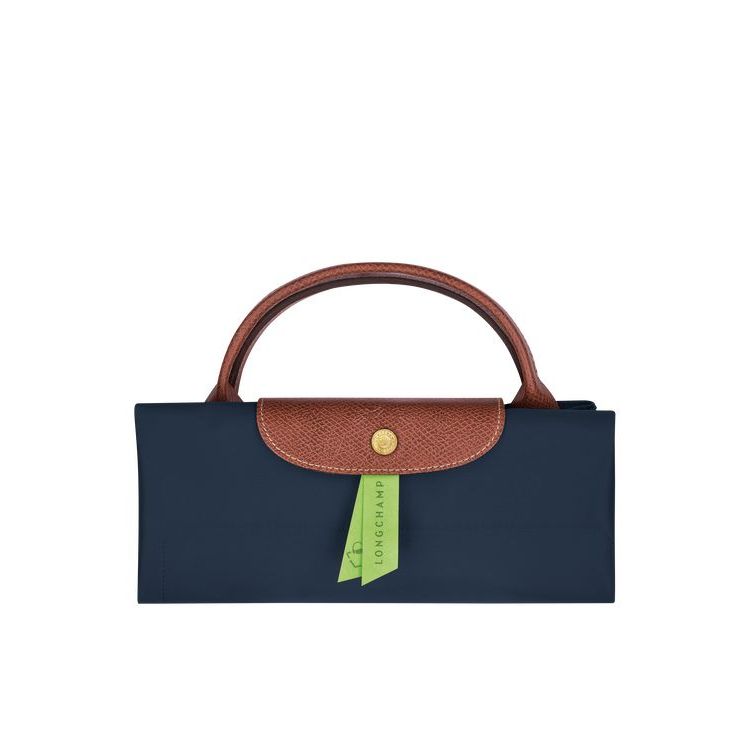 Longchamp Xl Recycled canvas Reistas Donkerblauw | 127589-QEA