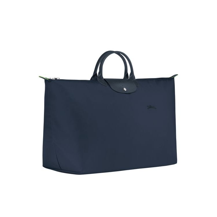 Longchamp Xl Recycled canvas Reistas Donkerblauw | 610742-MYI