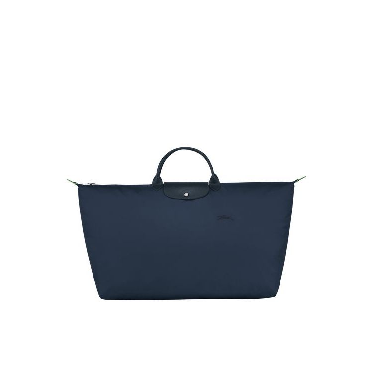 Longchamp Xl Recycled canvas Reistas Donkerblauw | 610742-MYI