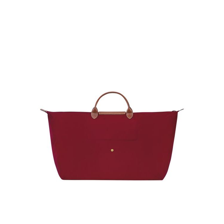 Longchamp Xl Recycled canvas Reistas Rood | 432960-EBG