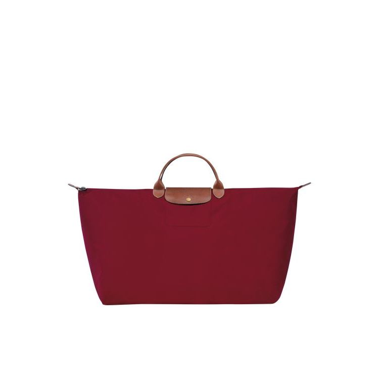 Longchamp Xl Recycled canvas Reistas Rood | 432960-EBG