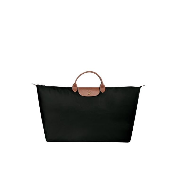 Longchamp Xl Recycled canvas Reistas Zwart | 143529-KRZ