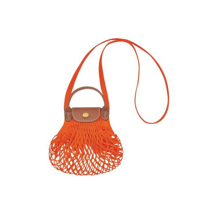 Longchamp Xs Canvas Crossbodytassen Oranje | 849157-RMG