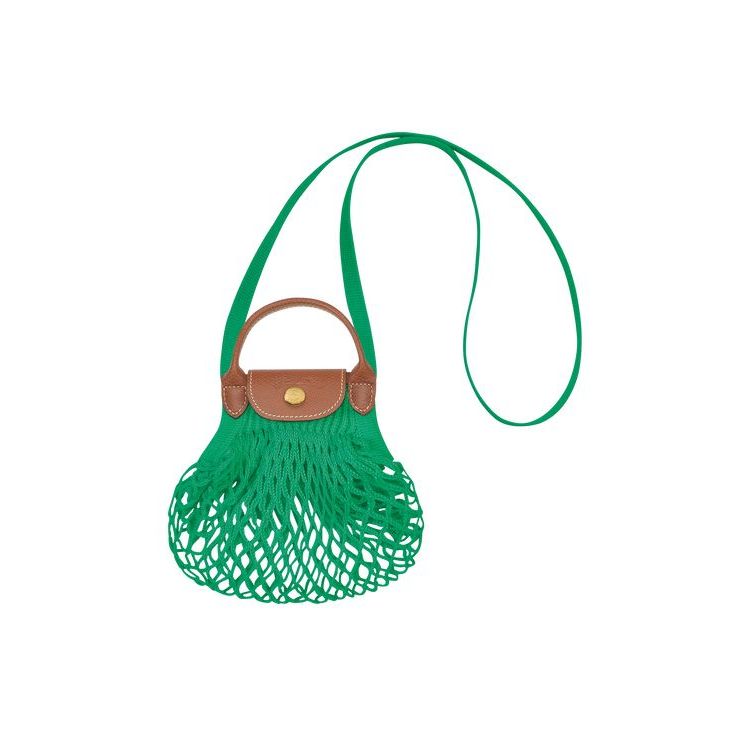 Longchamp Xs Canvas Mini Tassen Groen | 031658-JYT