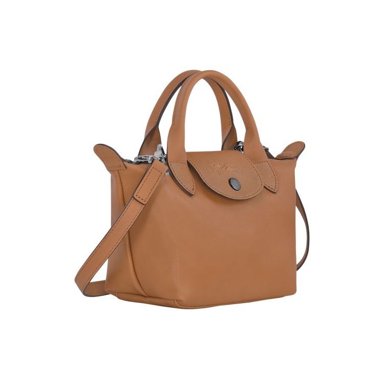 Longchamp Xs Hazelnut Leren Handtas Beige | 340827-FXH