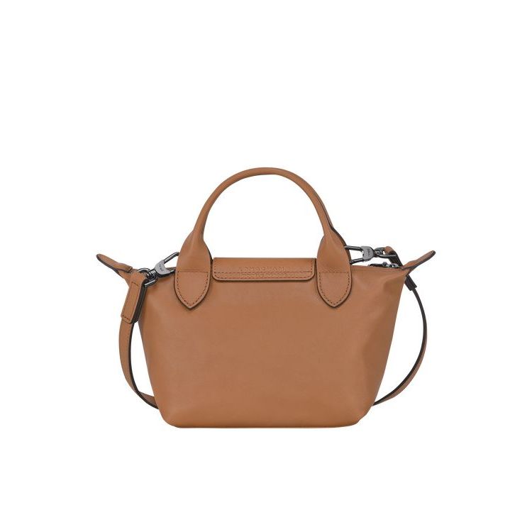 Longchamp Xs Hazelnut Leren Handtas Beige | 340827-FXH