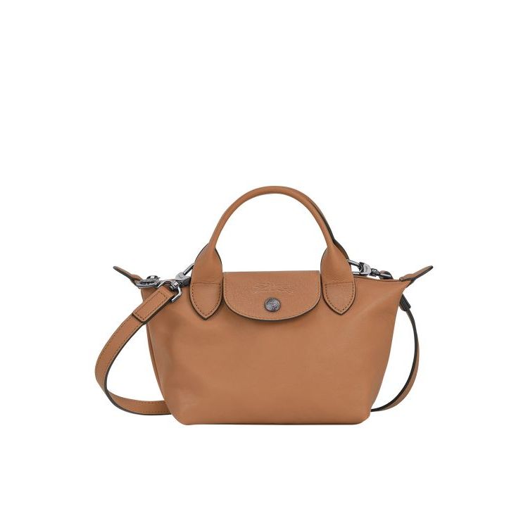 Longchamp Xs Hazelnut Leren Handtas Beige | 340827-FXH