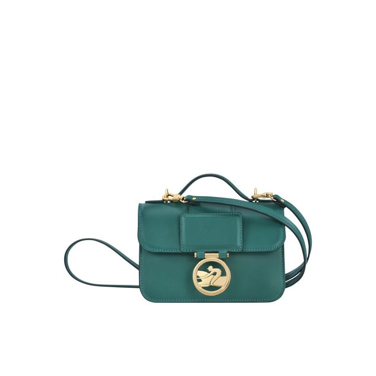 Longchamp Xs Leren Crossbodytassen Grijs Groen | 697140-LQK