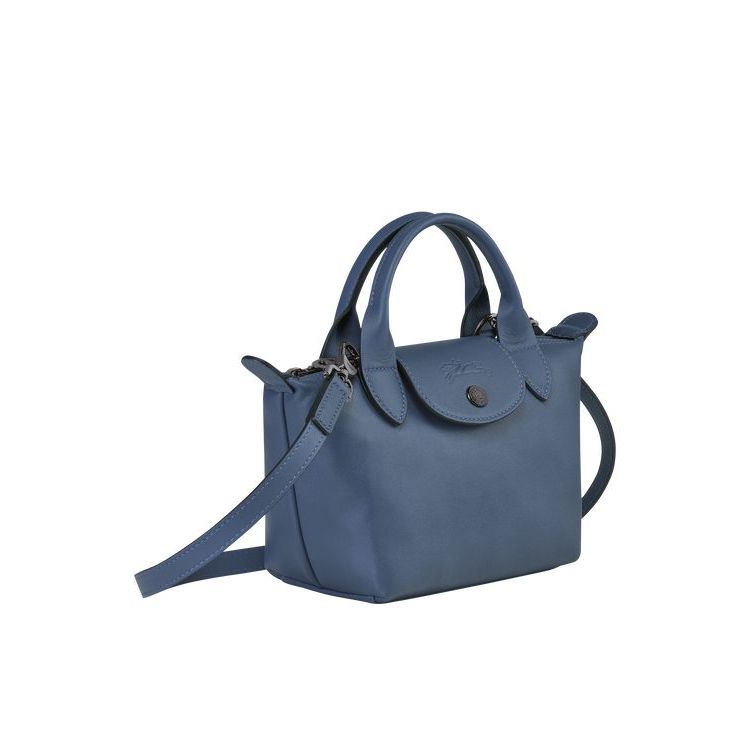 Longchamp Xs Leren Handtas Blauw | 438971-GJW