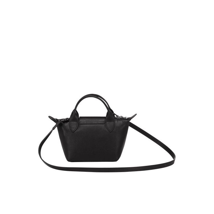 Longchamp Xs Leren Mini Tassen Zwart | 157649-EHG