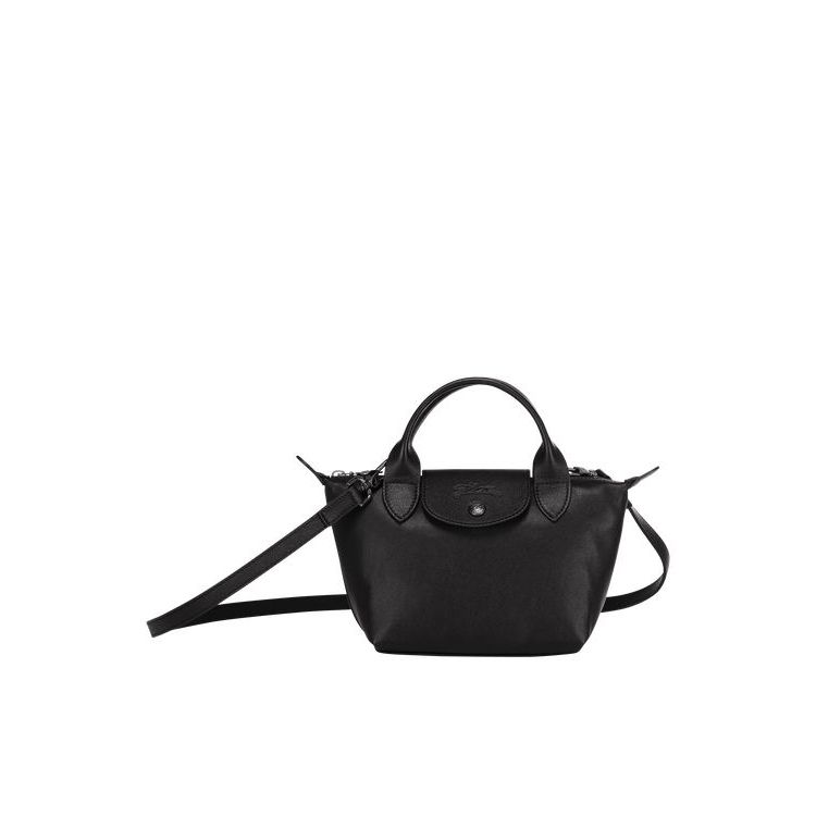 Longchamp Xs Leren Mini Tassen Zwart | 157649-EHG