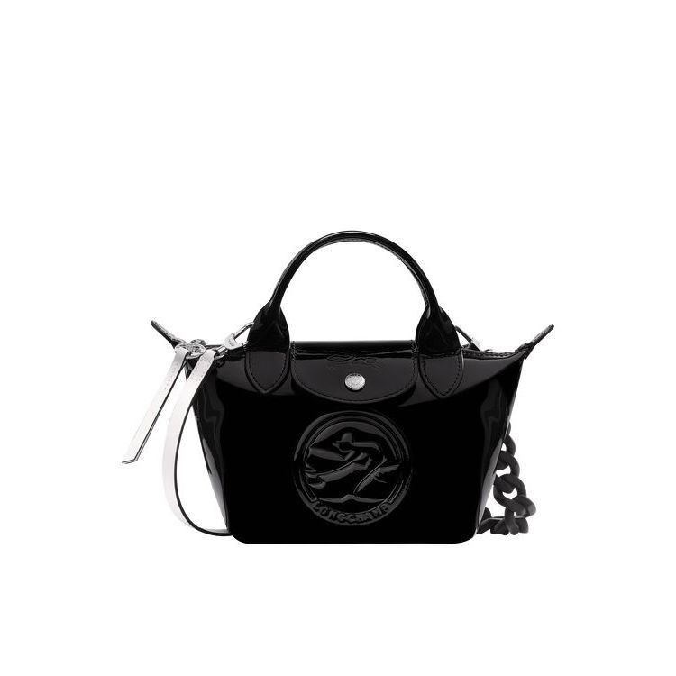 Longchamp Xs Leren Mini Tassen Zwart | 593872-NOV