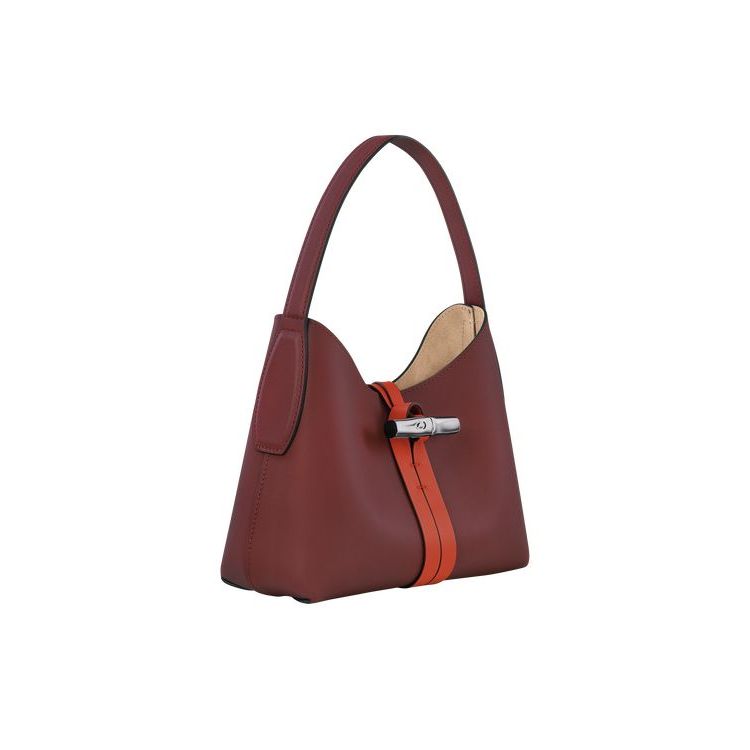 Longchamp Xs Leren Schoudertassen Bordeaux Oranje | 732890-YFG