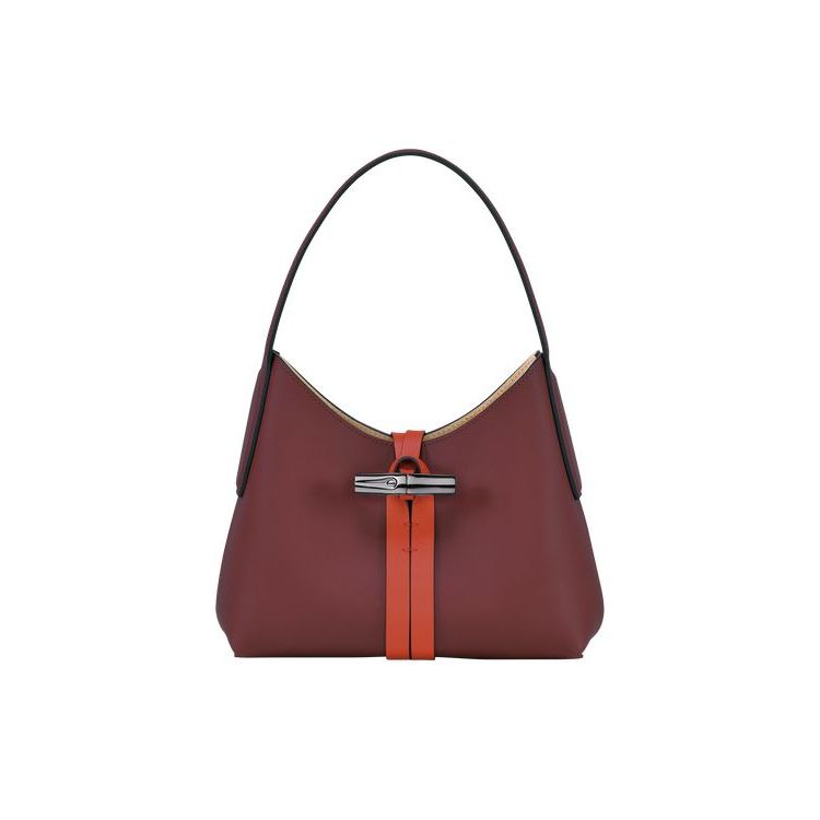 Longchamp Xs Leren Schoudertassen Bordeaux Oranje | 732890-YFG