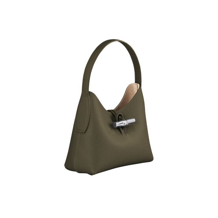 Longchamp Xs Leren Schoudertassen Khaki | 269308-SKW