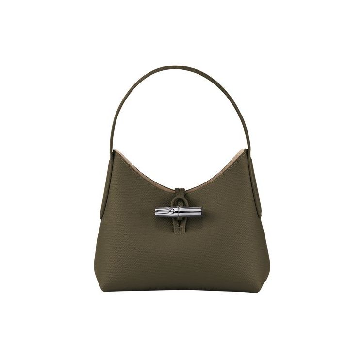 Longchamp Xs Leren Schoudertassen Khaki | 269308-SKW