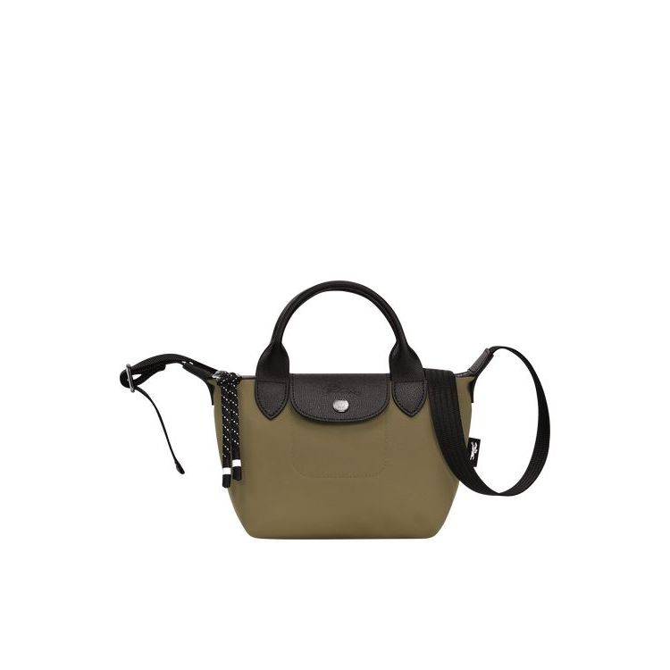 Longchamp Xs Recycled canvas Handtas Khaki | 253186-KHA