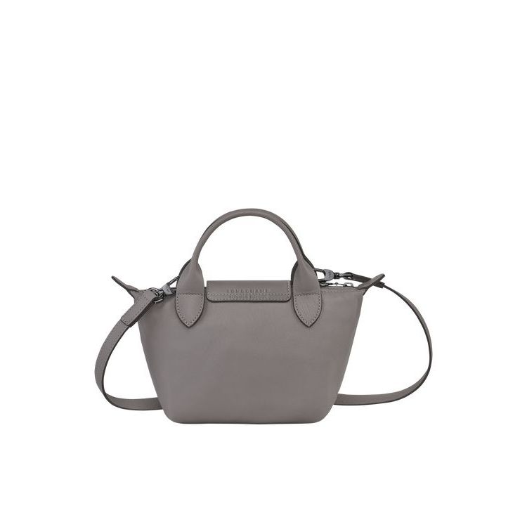 Longchamp Xs Turtledove Leren Handtas Grijs | 175892-USN